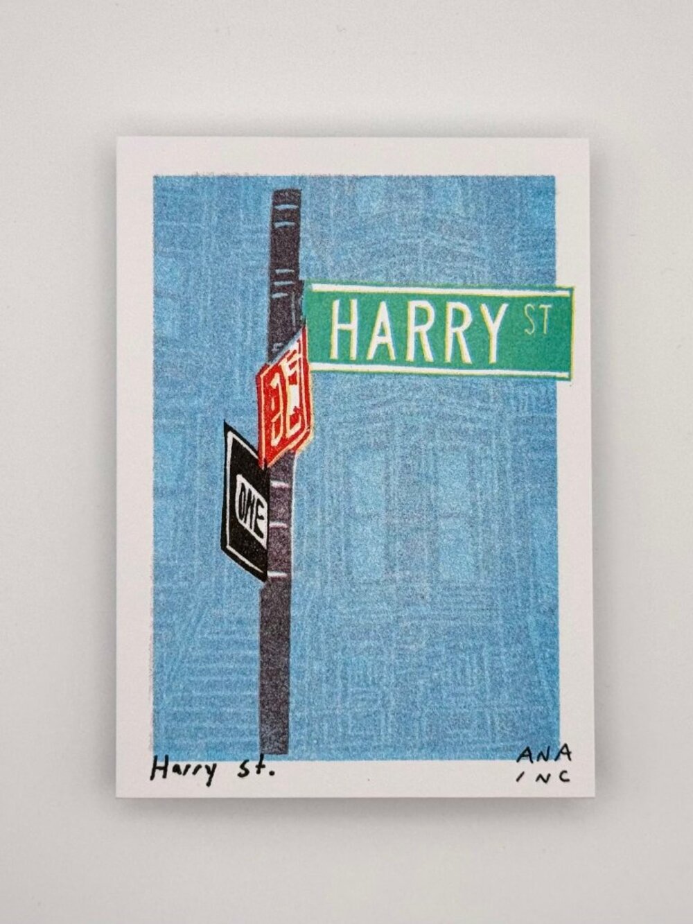 Ana Inciardi Harry Styles Harry St. Street Sign Mini Art Print